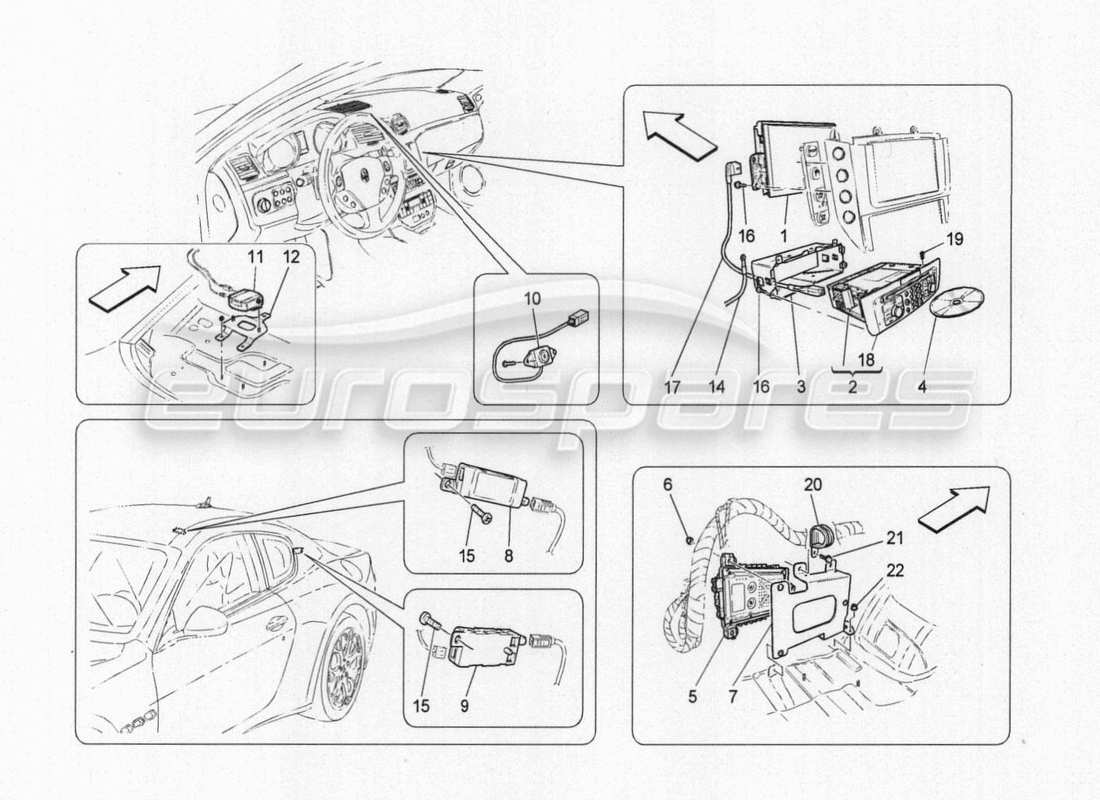 maserati granturismo special edition diagramma delle parti del sistema it