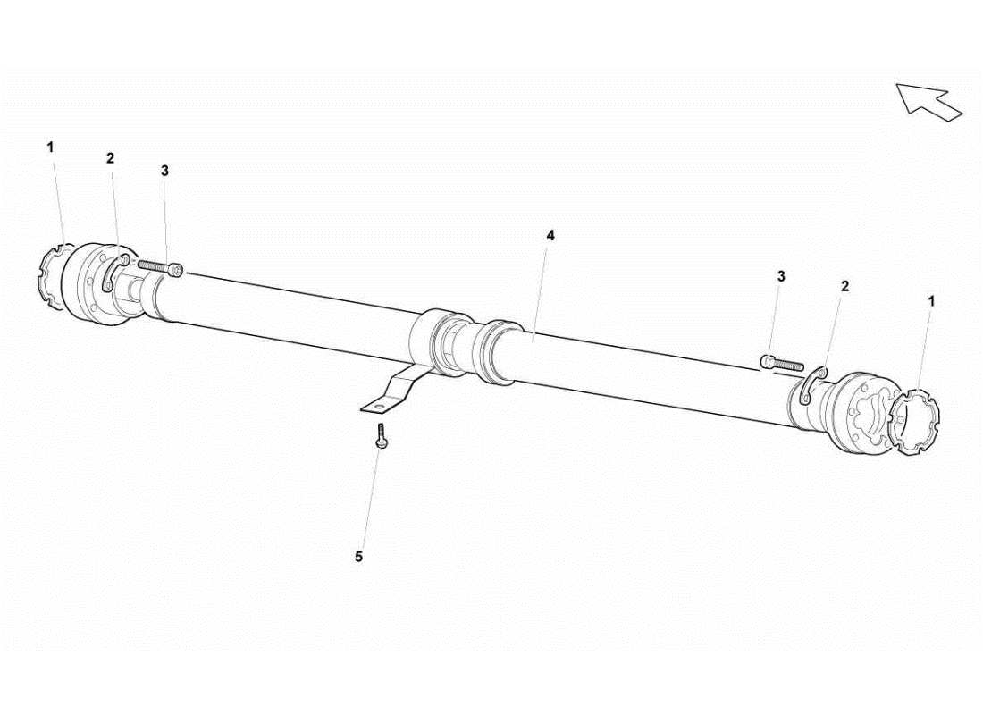 lamborghini gallardo sts ii sc albero dell'elica diagramma delle parti