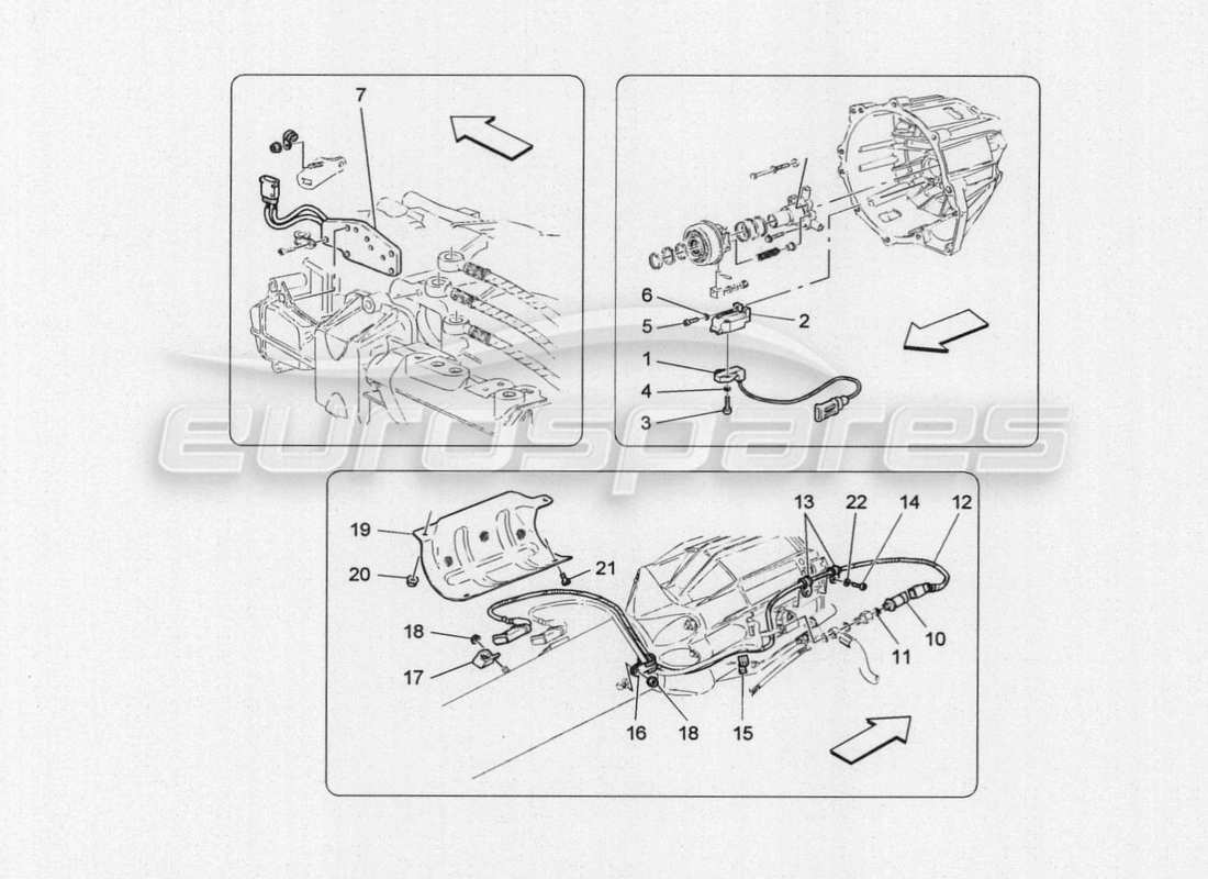 maserati granturismo special edition controllo elettronico della frizione diagramma delle parti