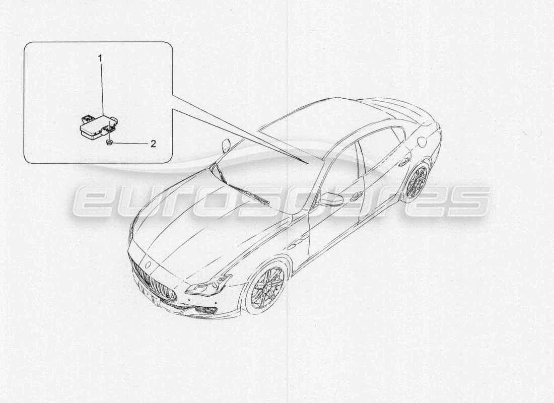 maserati qtp. v8 3.8 530bhp 2014 auto sistema di monitoraggio della pressione dei pneumatici schema delle parti