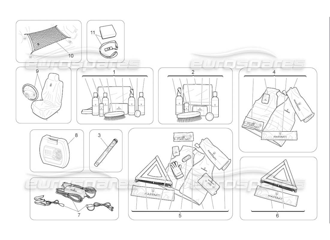 maserati qtp. (2007) 4.2 f1 accessori post-vendita diagramma delle parti