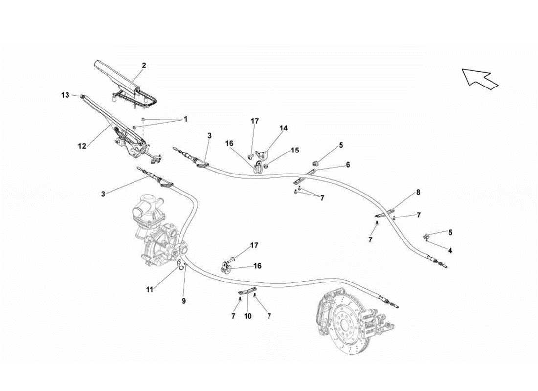 lamborghini gallardo lp560-4s update freno a mano diagramma delle parti