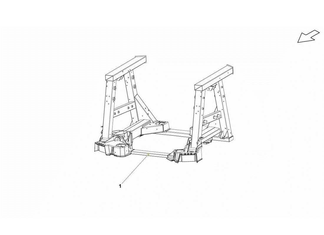 lamborghini gallardo lp560-4s update diagramma delle parti degli elementi del telaio posteriore