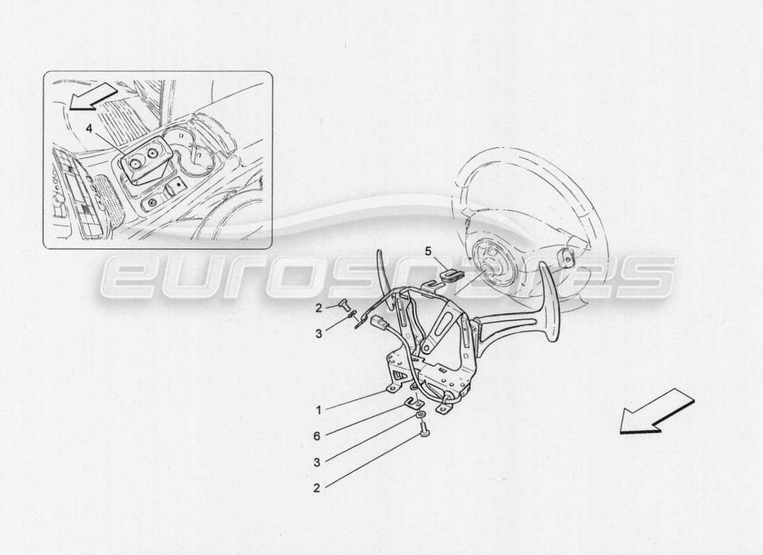 maserati granturismo special edition diagramma delle parti dei controlli del conducente