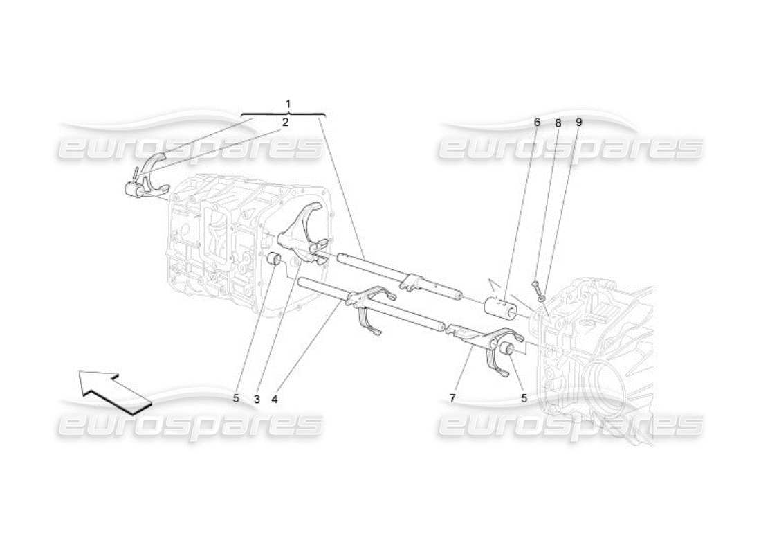 maserati qtp. (2005) 4.2 controlli interni diagramma delle parti