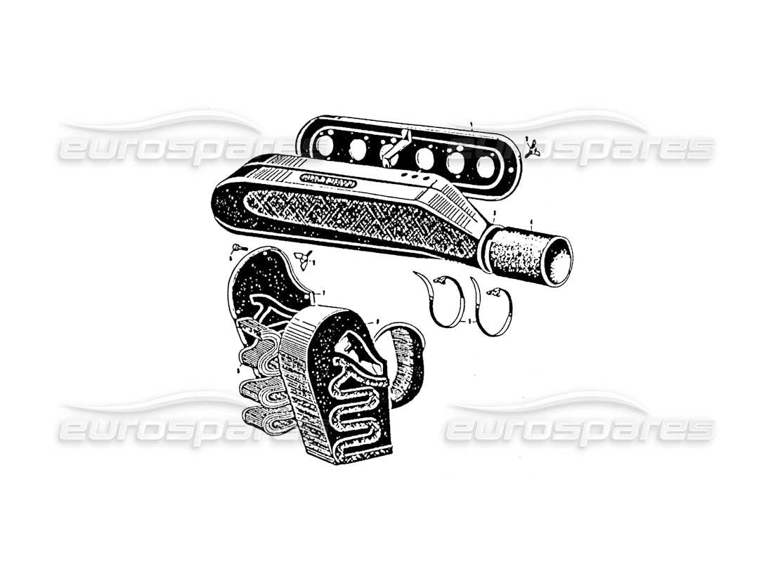 maserati 3500 gt filtro dell'aria diagramma delle parti