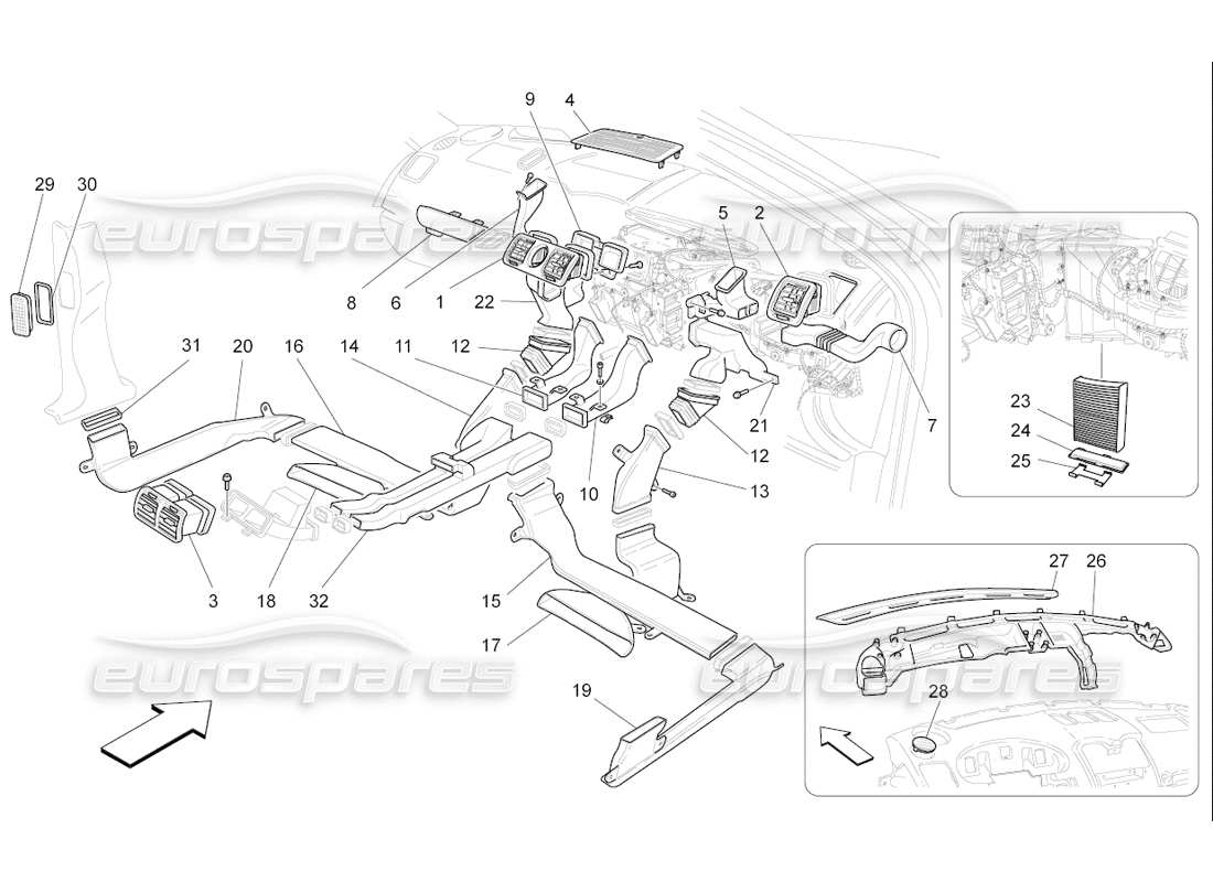 maserati qtp. (2006) 4.2 f1 unità a c: diagramma della parte di diffusione