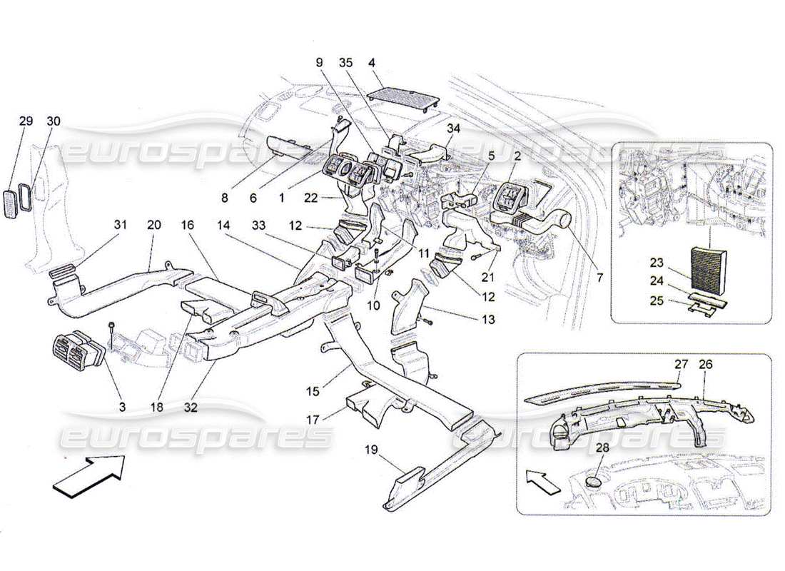 maserati qtp. (2010) 4.2 unità a c: diffusione diagramma delle parti