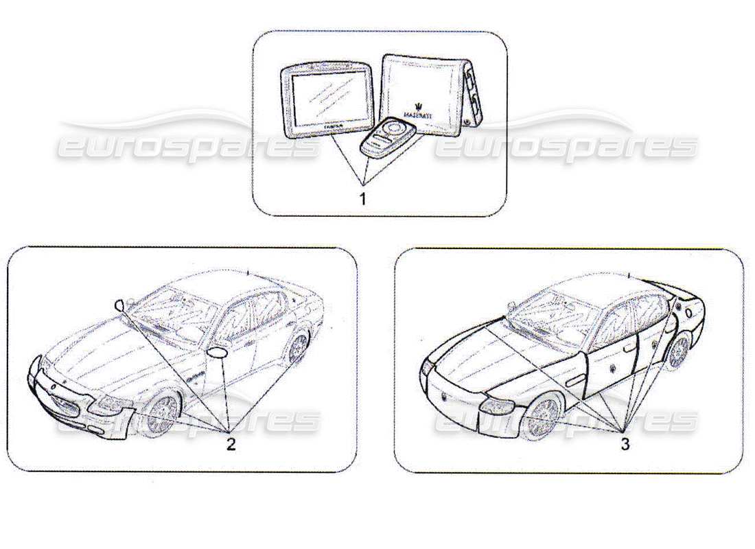 maserati qtp. (2010) 4.2 diagramma delle parti degli accessori aftermarket
