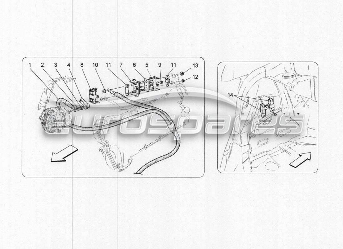 maserati grancabrio mc centenario cablaggio principale diagramma delle parti