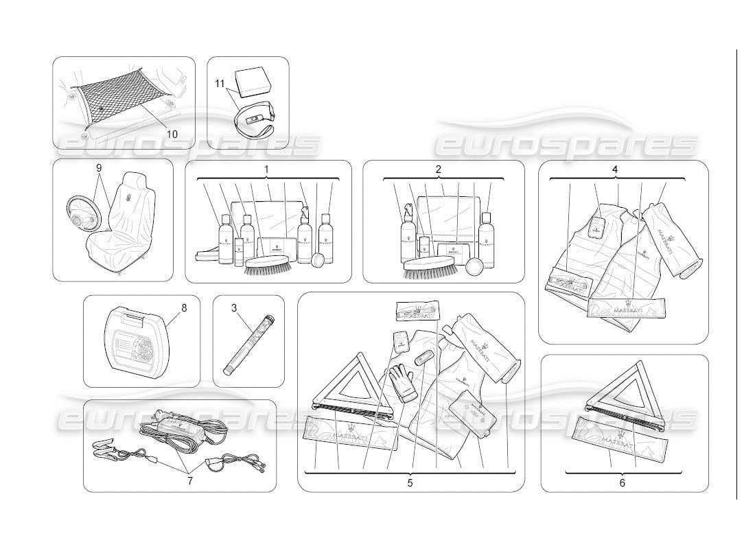 maserati qtp. (2007) 4.2 auto diagramma delle parti degli accessori aftermarket