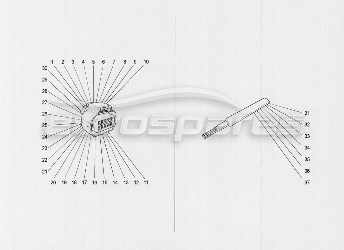 maserati qtp. v8 3.8 530bhp auto 2015 schema delle parti degli estrattori