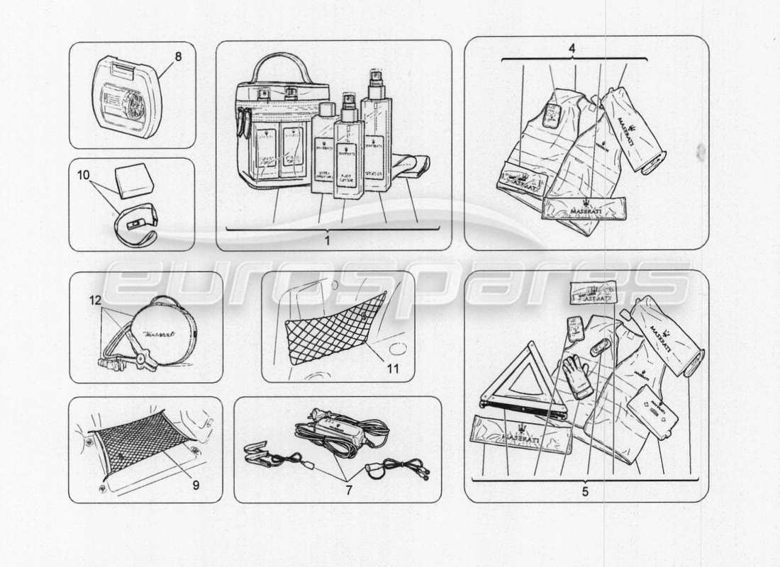 maserati granturismo special edition diagramma delle parti degli accessori aftermarket