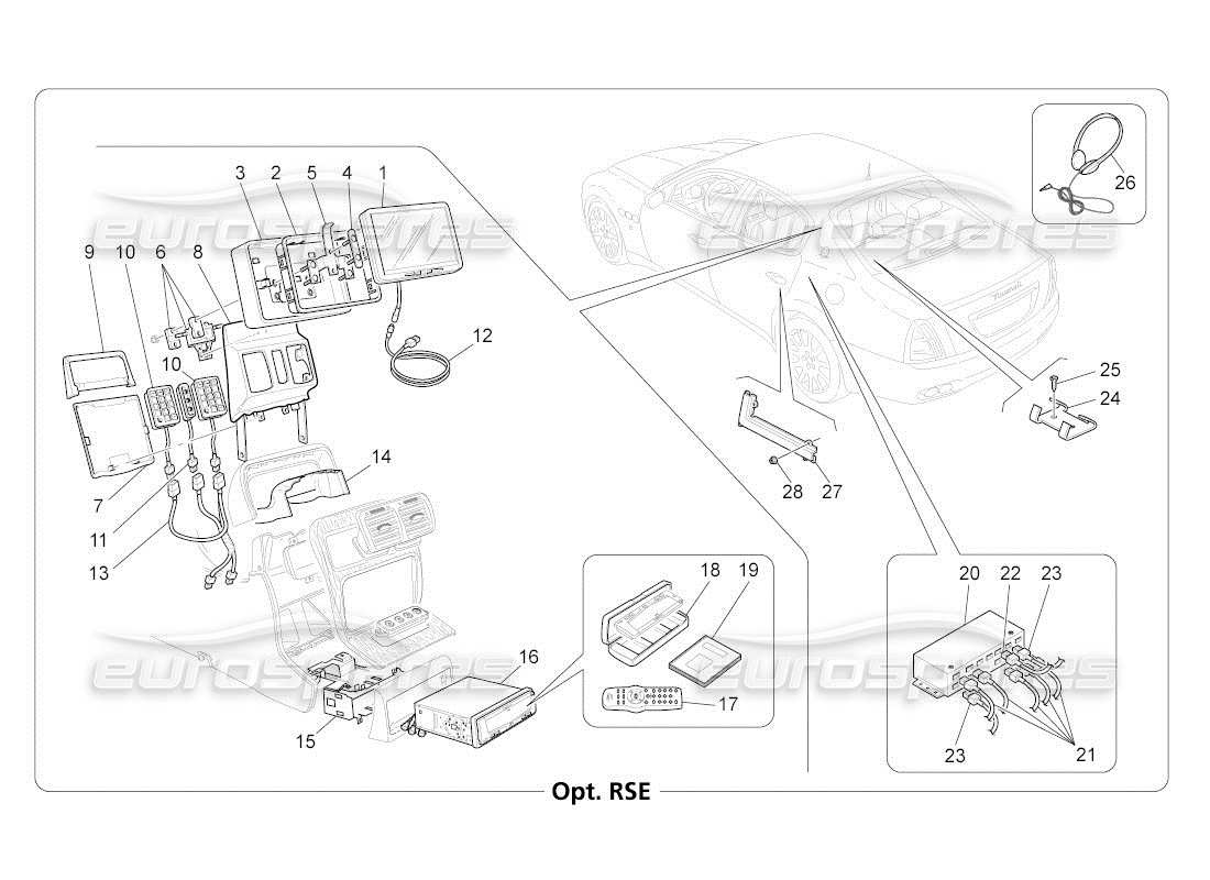 maserati qtp. (2011) 4.7 auto diagramma delle parti del sistema it