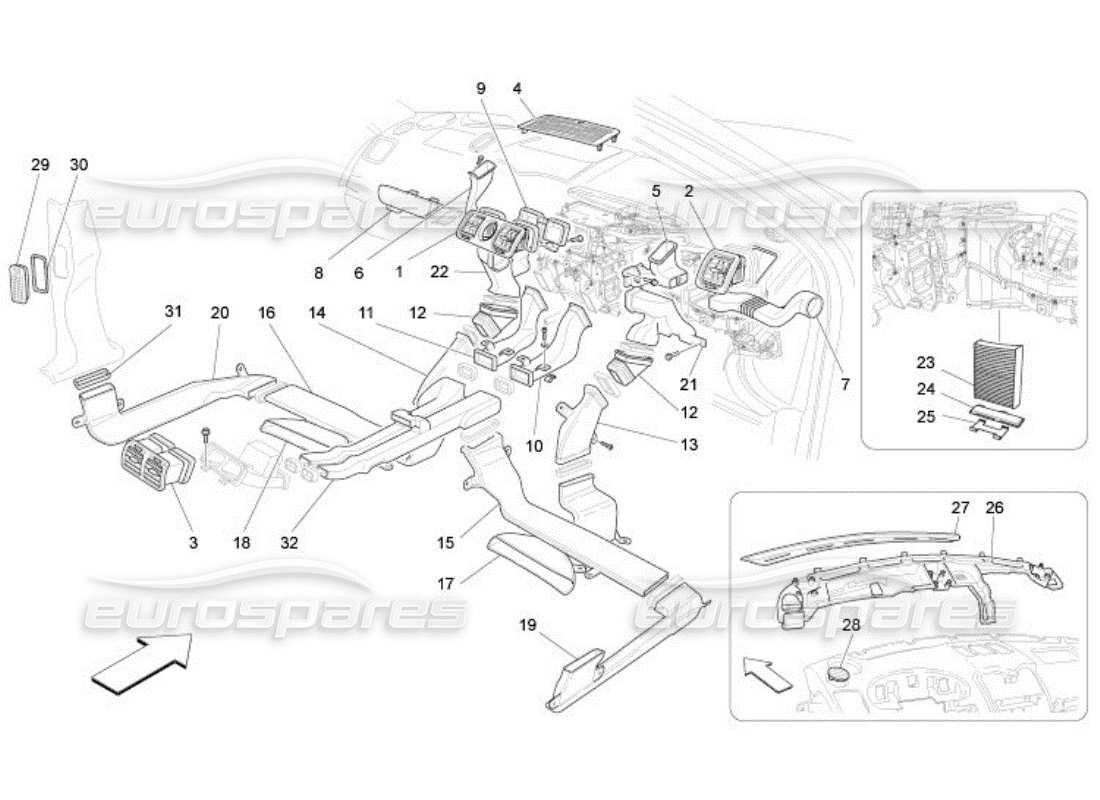 maserati qtp. (2005) 4.2 unità a c: diagramma della parte di diffusione