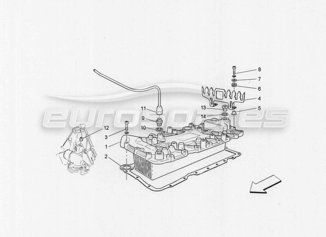 maserati granturismo special edition diagramma delle parti dello scambiatore di calore