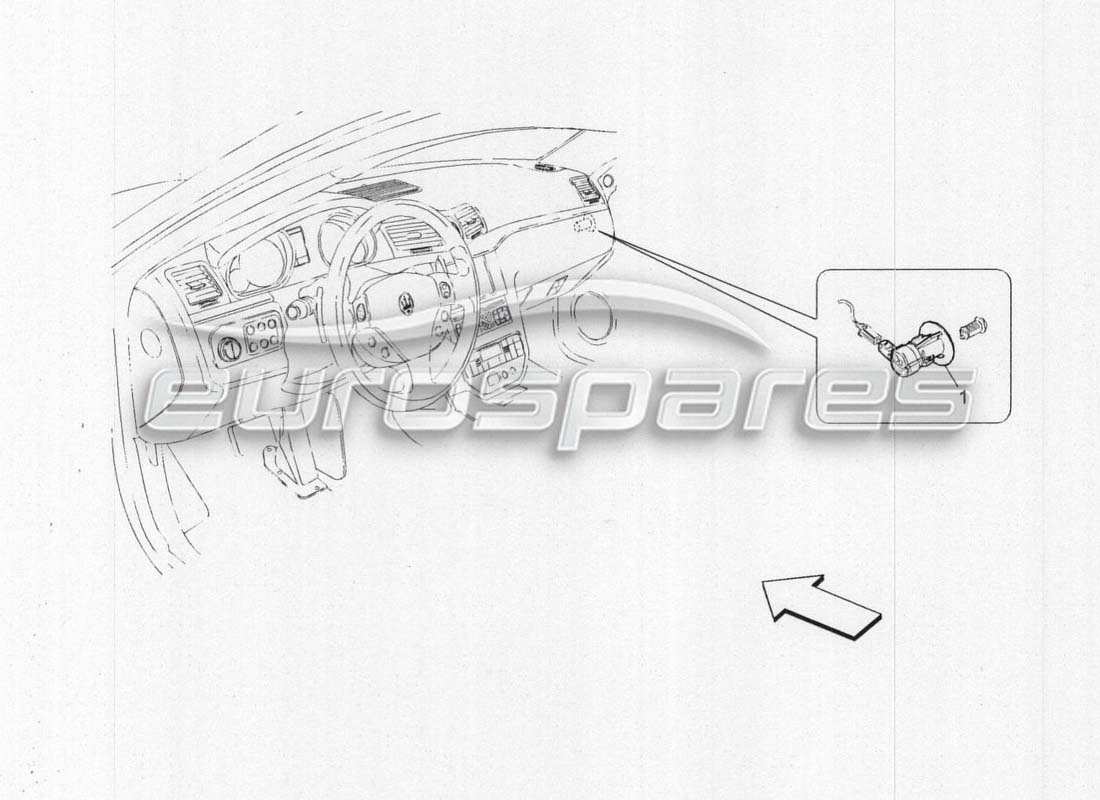 maserati grancabrio mc centenario sistema airbag passeggero diagramma delle parti