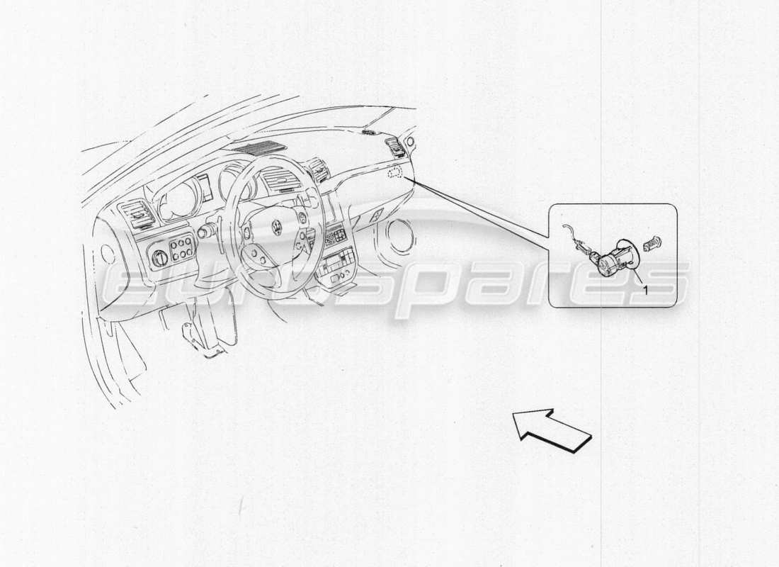 maserati granturismo special edition airbag passeggeri diagramma delle parti