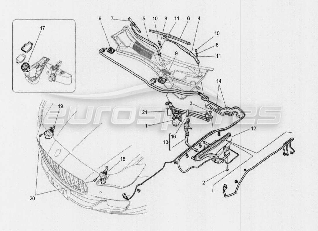 maserati qtp. v8 3.8 530bhp auto 2015 generazione e accumulo di energia diagramma delle parti