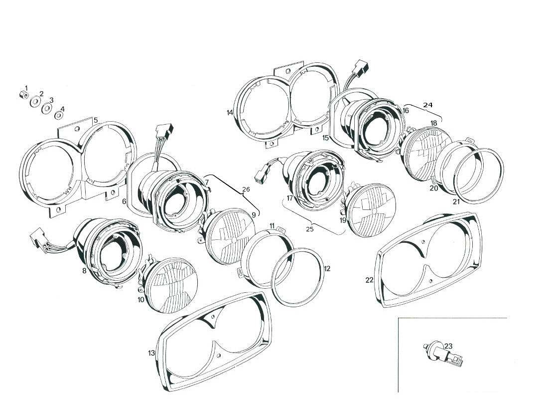 maserati mexico luci diagramma delle parti