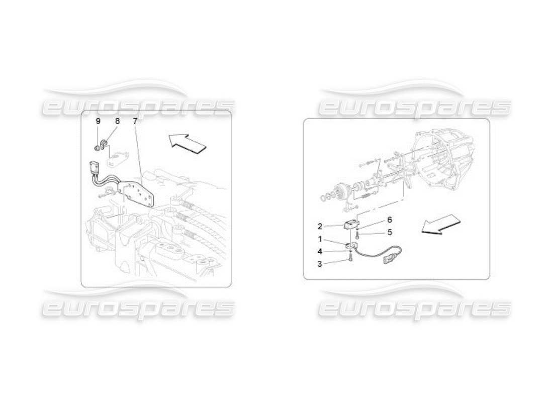 maserati qtp. (2005) 4.2 comando frizione elettronica per cambio f1 schema delle parti