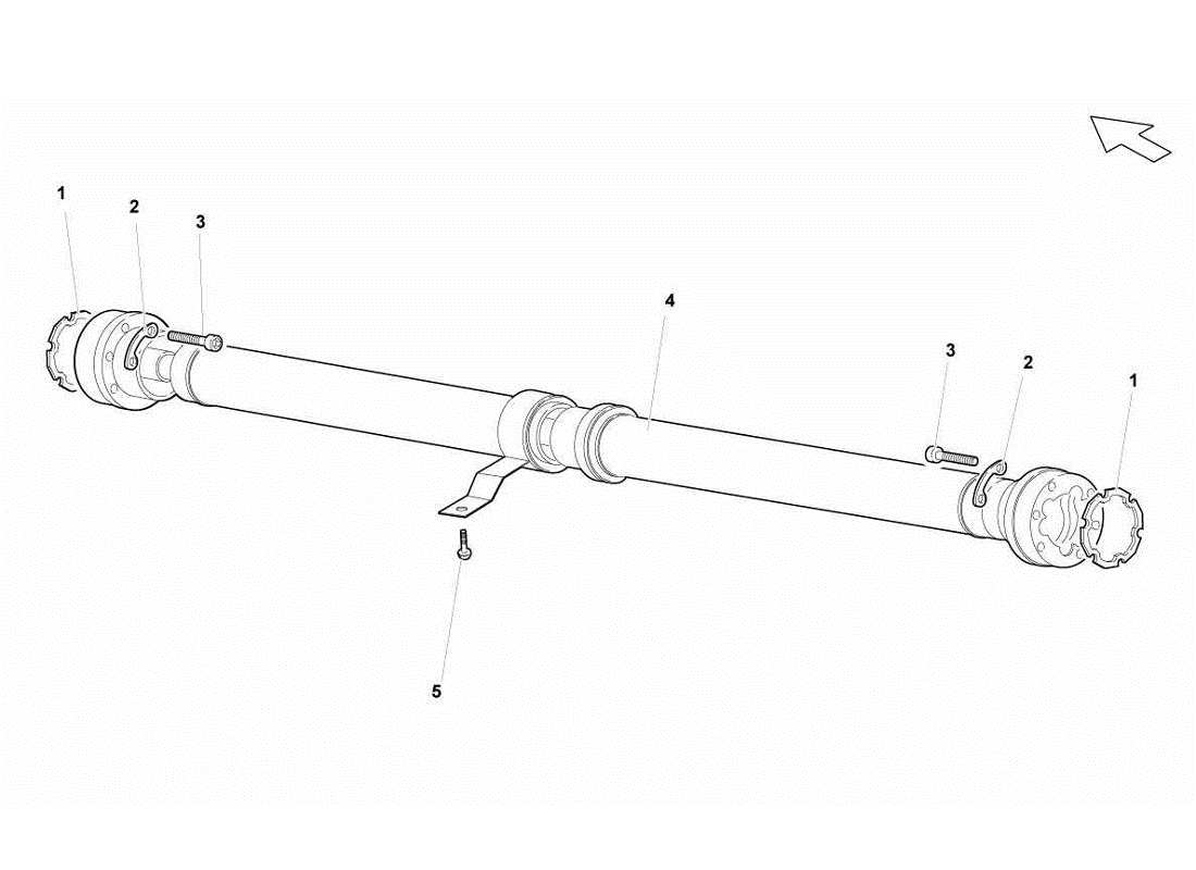 lamborghini gallardo lp560-4s update albero dell'elica diagramma delle parti