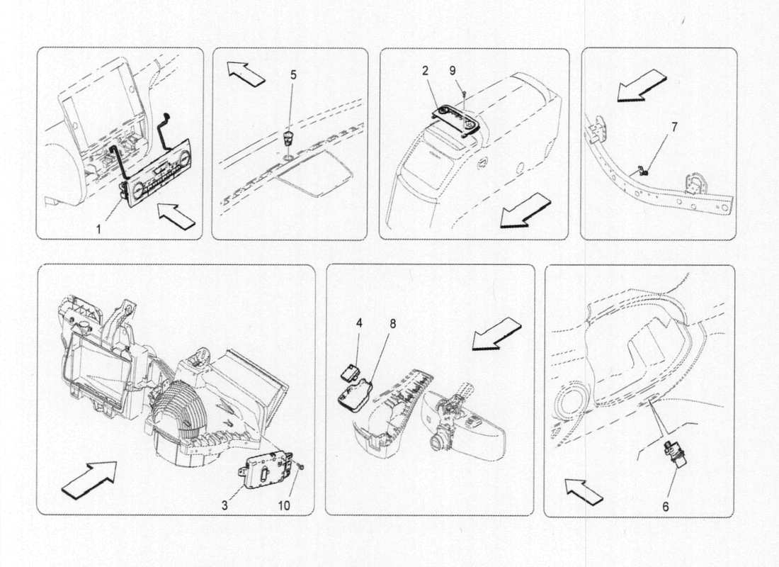 maserati qtp. v6 3.0 bt 410bhp 2015 unità a c: diagramma delle parti del controllo elettronico