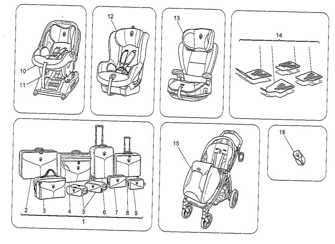 maserati qtp. v8 3.8 530bhp 2014 diagramma delle parti degli accessori aftermarket