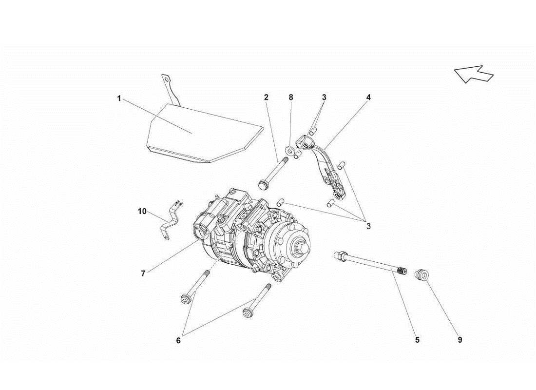 lamborghini gallardo lp560-4s update sistema di aria condizionata diagramma delle parti