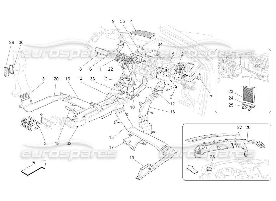 maserati qtp. (2011) 4.7 auto unità a c: diagramma della parte di diffusione