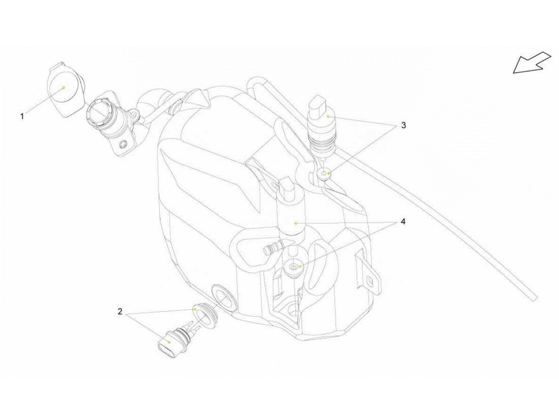 lamborghini gallardo lp570-4s perform rondella serbatoio lavatrice diagramma delle parti