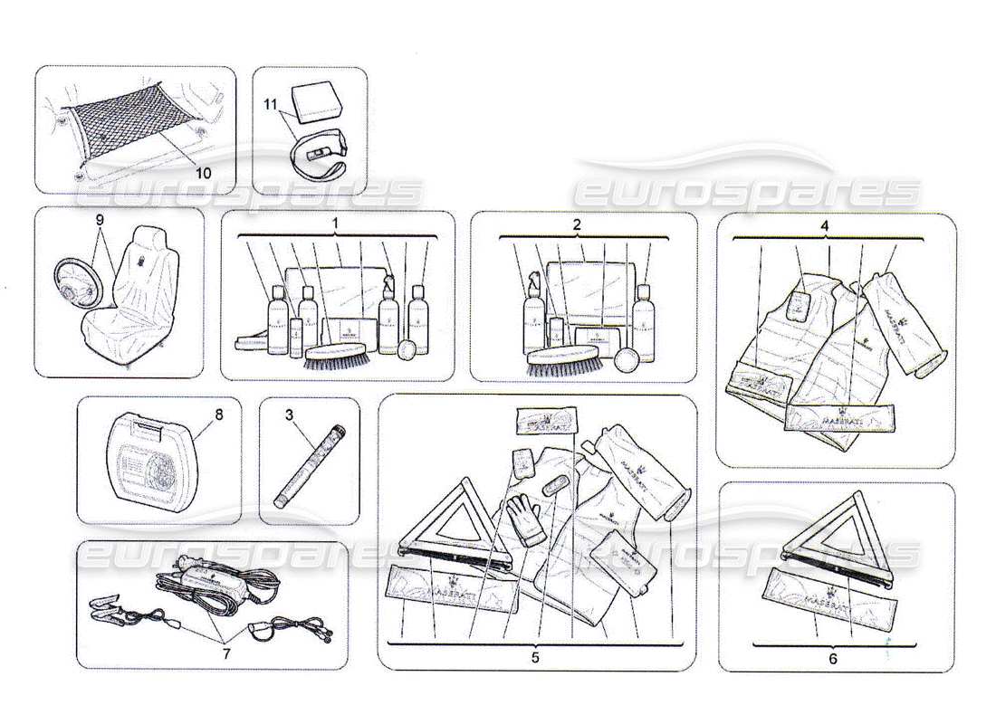 maserati qtp. (2010) 4.2 diagramma delle parti degli accessori aftermarket