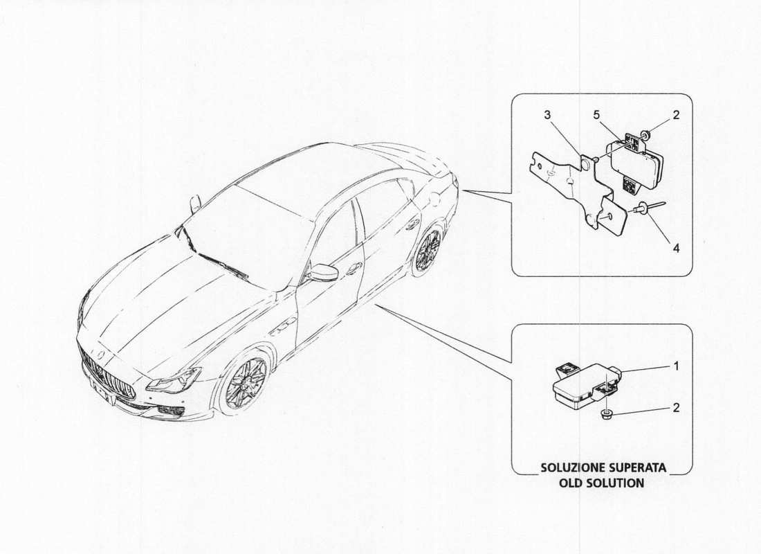 maserati qtp. v6 3.0 bt 410bhp 2wd 2017 sistema di monitoraggio della pressione dei pneumatici schema delle parti