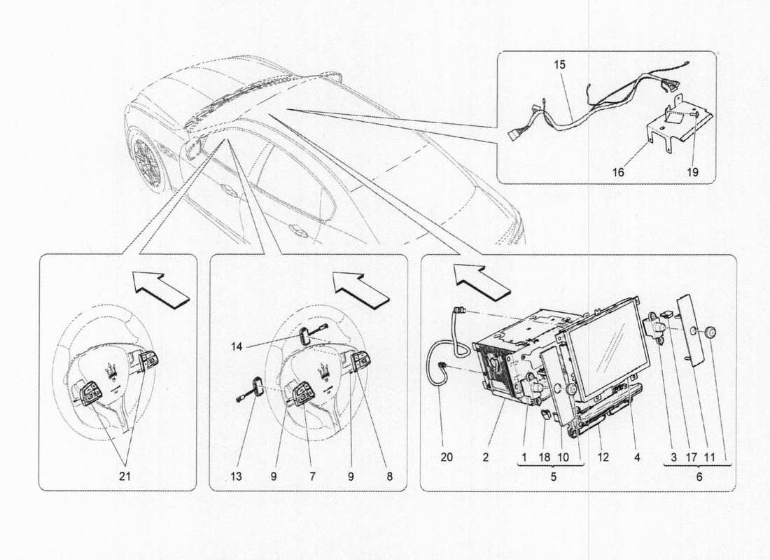 maserati qtp. v6 3.0 bt 410bhp 2015 diagramma delle parti del sistema it