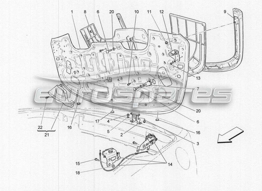 maserati grancabrio mc centenario impianto elettrico: coperture diagramma delle parti