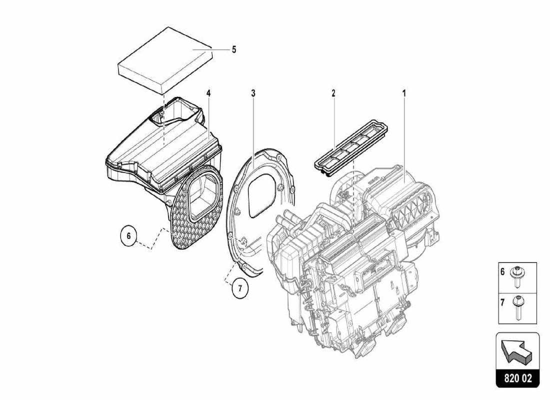 lamborghini centenario spider riscaldamento aria condizionata diagramma delle parti