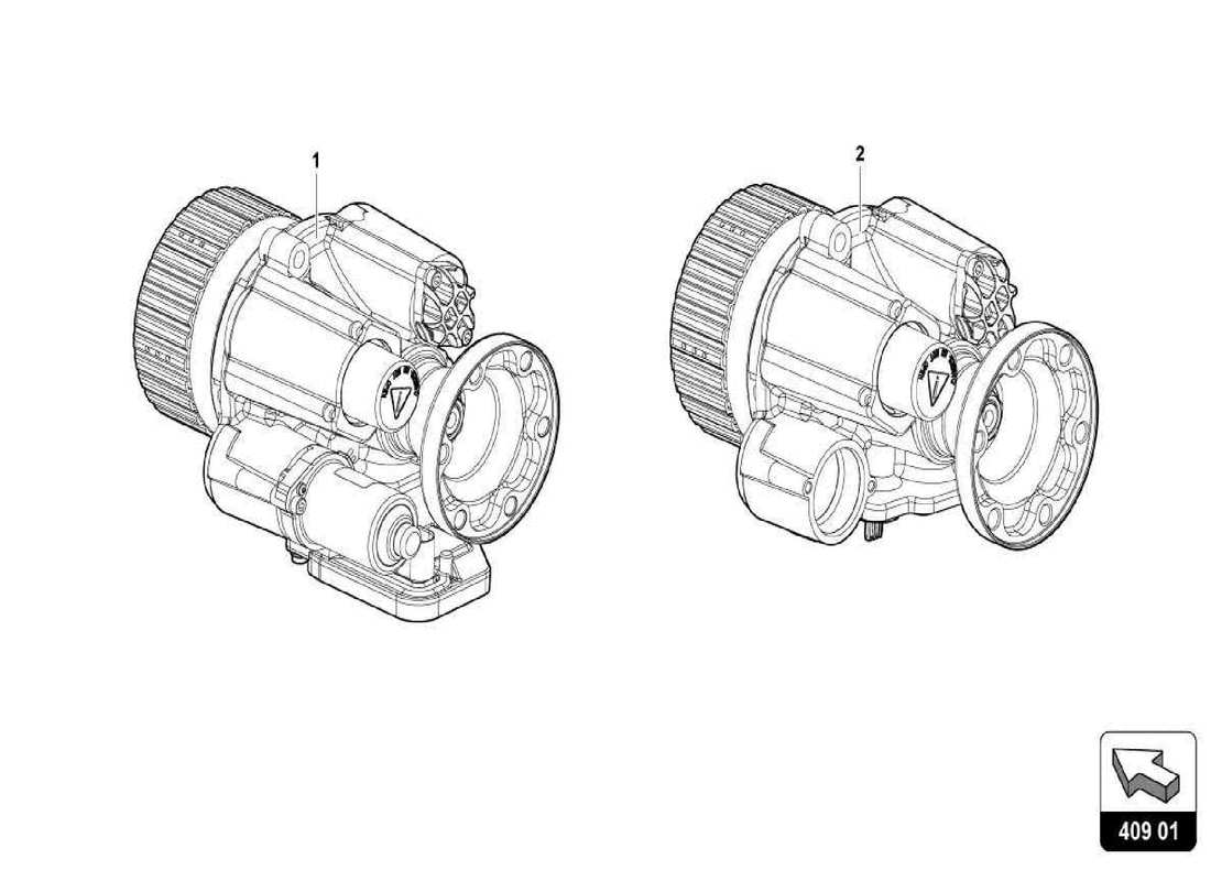 lamborghini centenario spider differenziale assale anteriore schema delle parti
