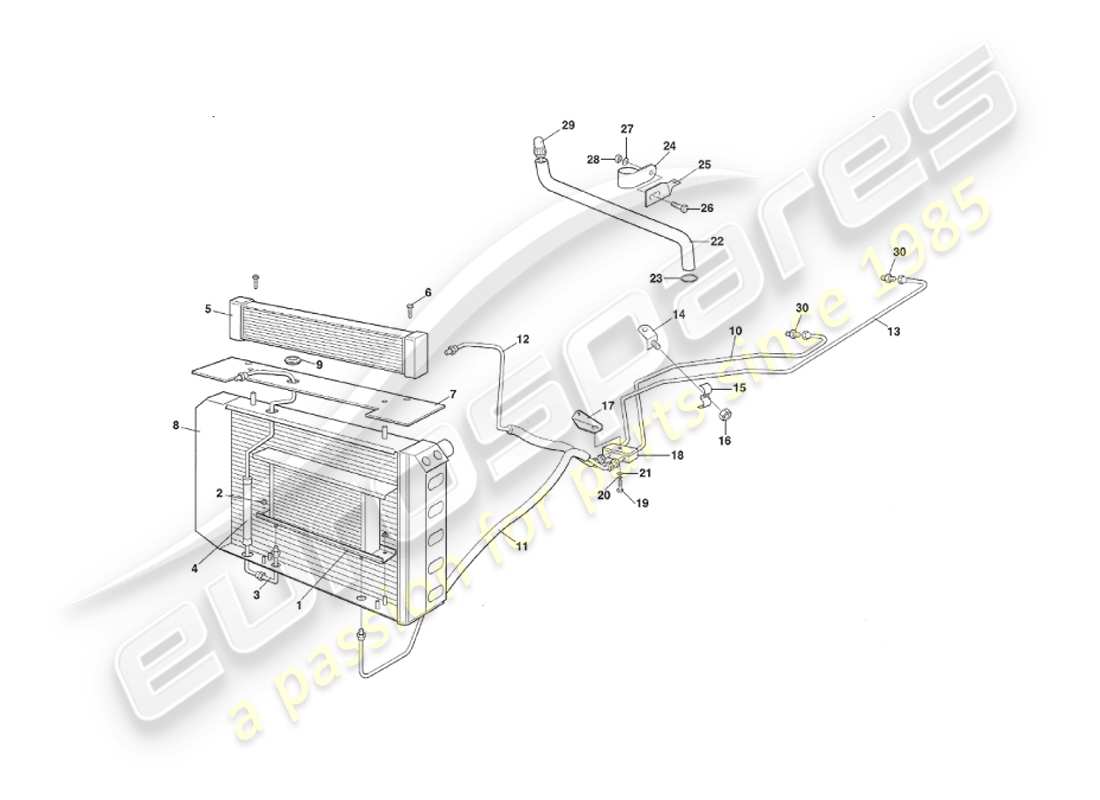 diagramma della parte contenente il numero della parte 096-031-0135