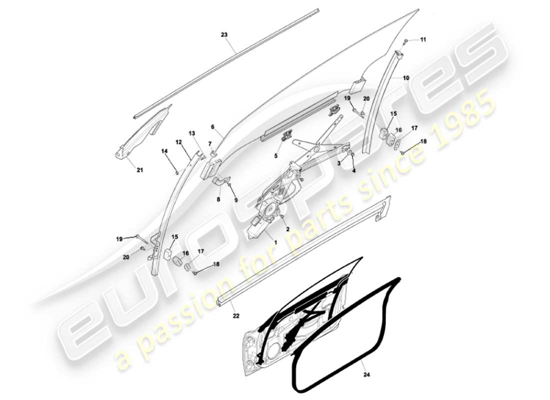 diagramma della parte contenente il numero della parte 1r12-651036-aa