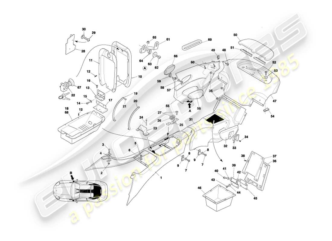 diagramma della parte contenente il codice parte 697468