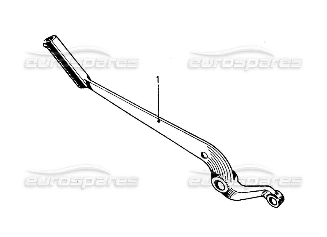 ferrari 275 gtb/gts 2 cam sistema frenante - modelli con guida a destra - schema delle parti della leva del freno a mano