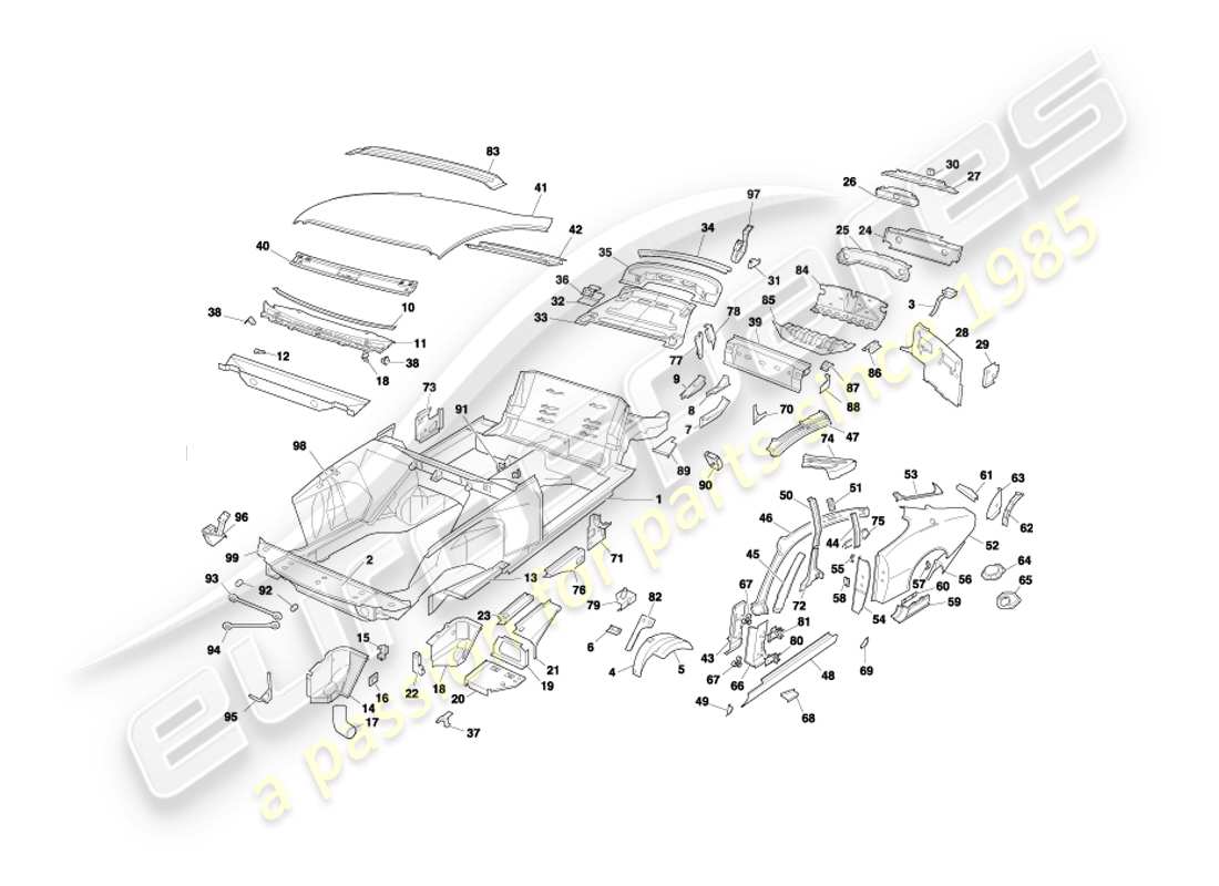 diagramma della parte contenente il codice parte 21-12922-aa