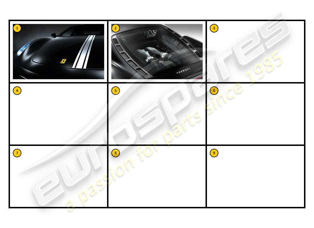 ferrari f430 coupe (accessories) esterno: diagramma delle parti della carrozzeria