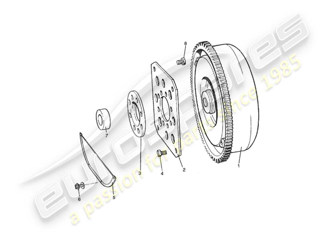 aston martin v8 virage (2000) convertitore di coppia, a circa vin 60042 diagramma delle parti