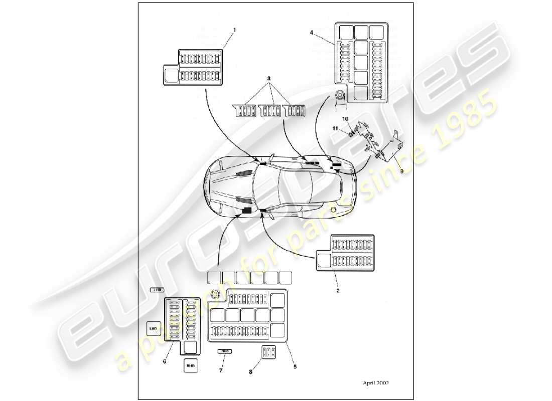 diagramma della parte contenente il numero della parte 1r12-37-10207