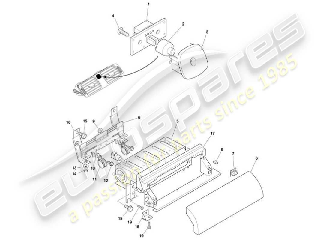 diagramma della parte contenente il numero della parte 1r12-302186-aa
