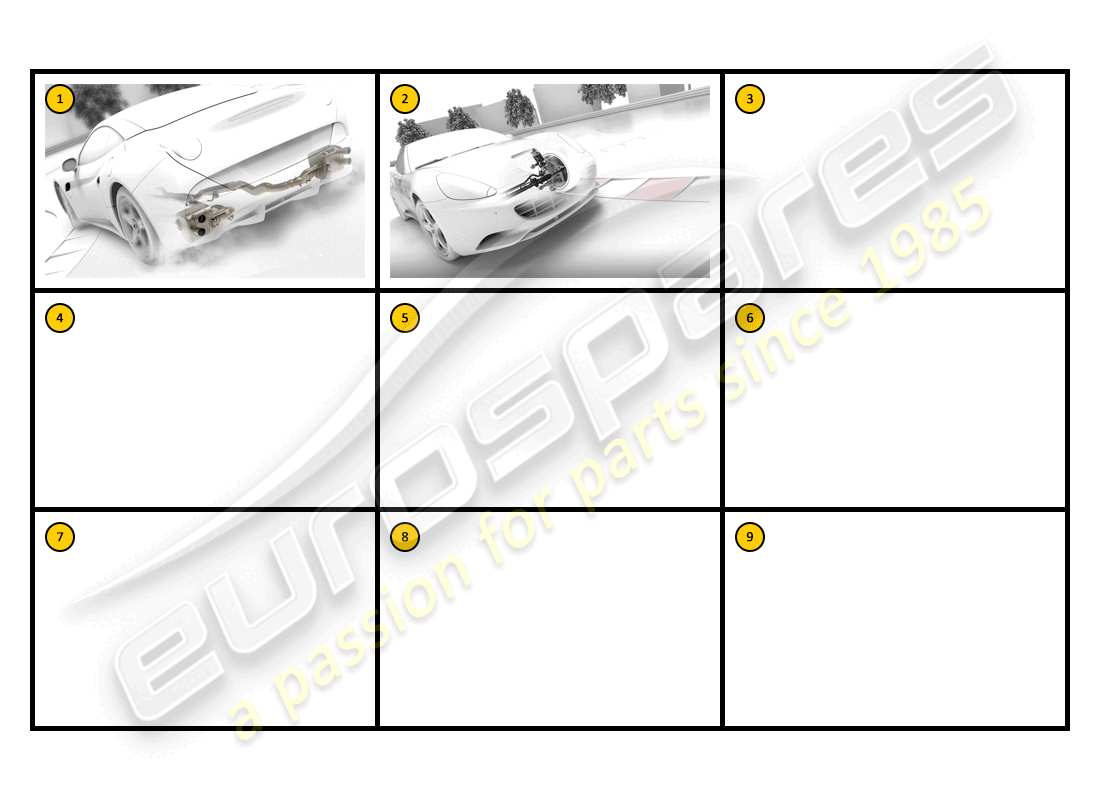ferrari california (accessories) corse - diagramma delle parti delle prestazioni
