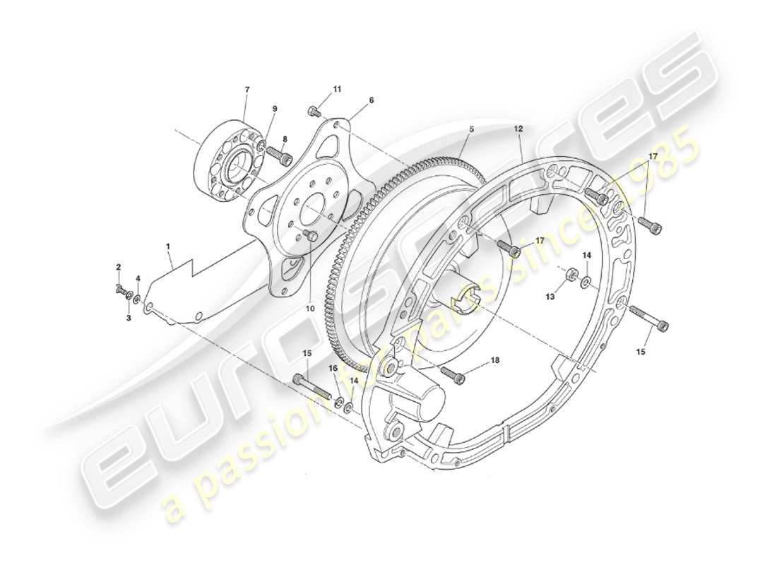 aston martin v8 virage (1999) diagramma delle parti automatiche