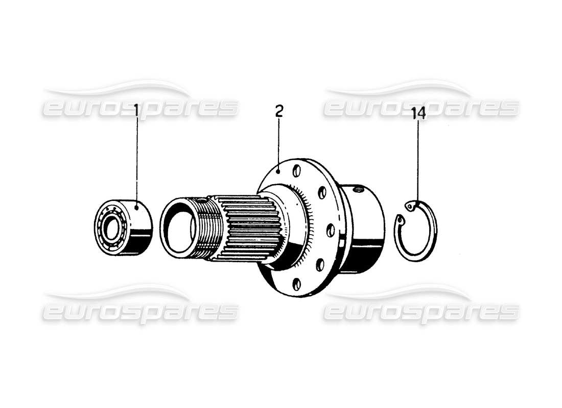 ferrari 275 gtb/gts 2 cam dischi freno posteriori e pompa frizione - schema delle parti con guida a sinistra