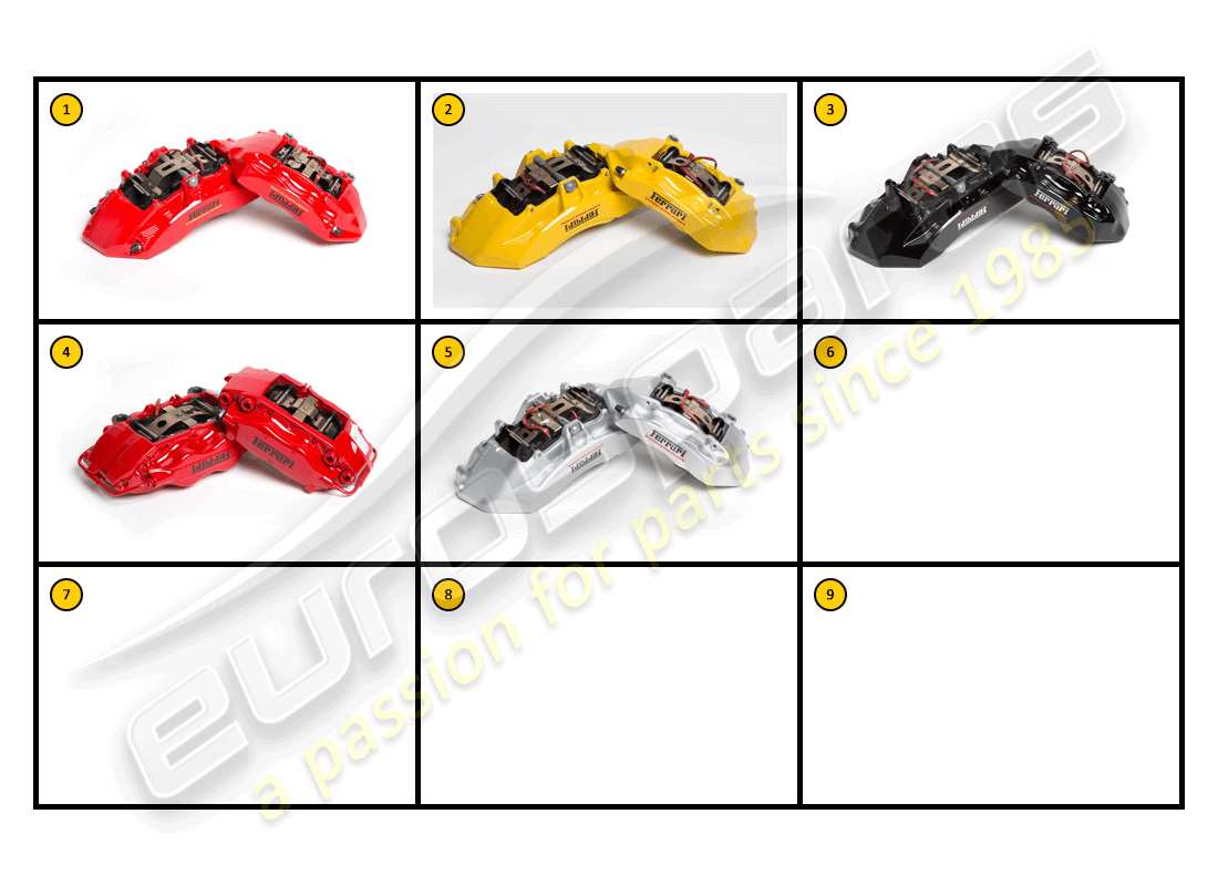 ferrari f430 spider (accessories) esterno: pinze diagramma delle parti
